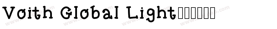 Voith Global Light字体转换